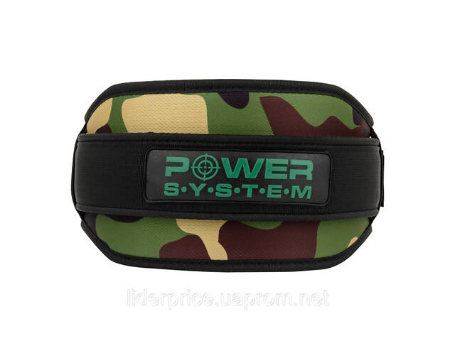 Пояс для важкої атлетики Power System PS-3220 Predator неопреновий Камуфляж M, Оригінал! - Фото 3