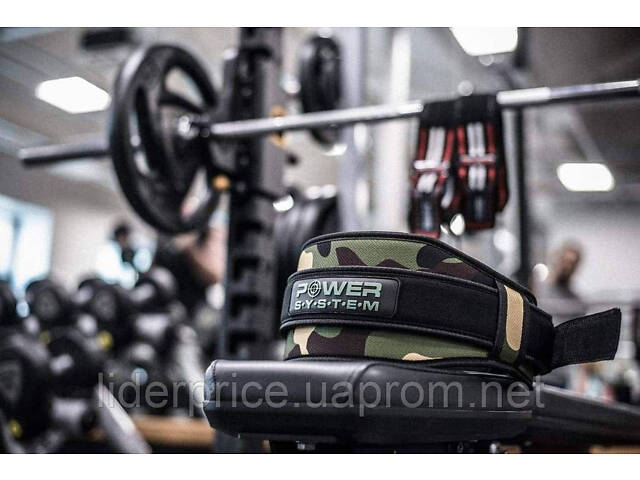 Пояс для важкої атлетики Power System PS-3220 Predator неопреновий Камуфляж M, Оригінал! - Фото 10