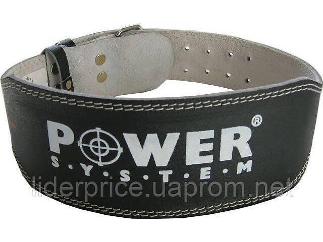 Пояс для важкої атлетики Power System PS-3250 Power Basic шкіряний Black S, Оригінал! - Фото 2