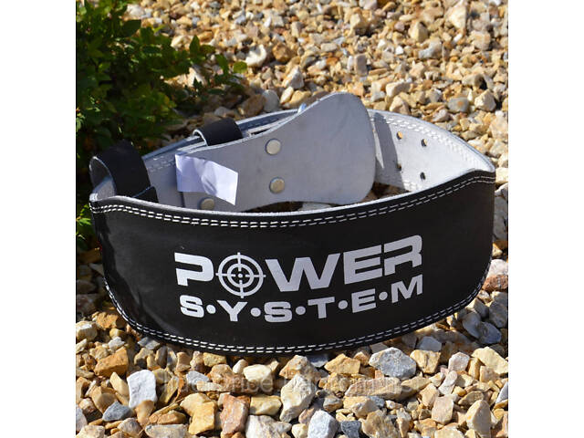 Пояс для важкої атлетики Power System PS-3250 Power Basic шкіряний Black S, Оригінал! - Фото 6