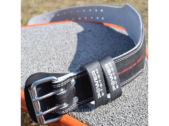 Пояс для важкої атлетики Power System PS-3250 Power Basic шкіряний Black S, Оригінал! - Фото 10