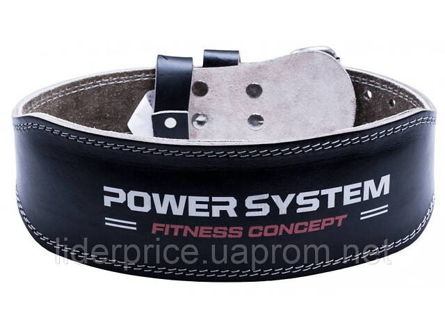 Пояс для важкої атлетики Power System PS-3100 Power шкіряний Black XL, Оригінал! - Фото 2