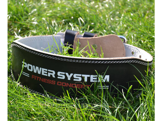 Пояс для важкої атлетики Power System PS-3100 Power шкіряний Black XL, Оригінал! - Фото 4
