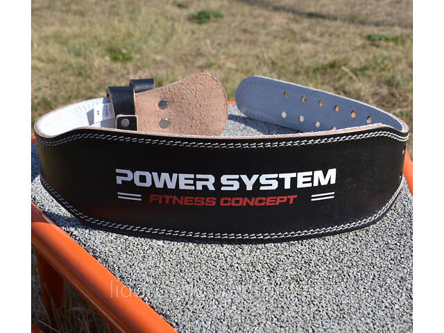 Пояс для важкої атлетики Power System PS-3100 Power шкіряний Black XL, Оригінал! - Фото 8