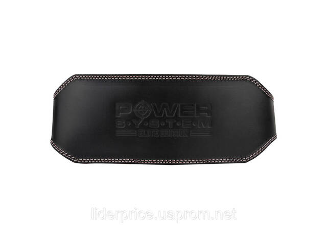 Пояс для важкої атлетики Power System PS-3030 Elite Edition шкіряний Black L, Оригінал! - Фото 2