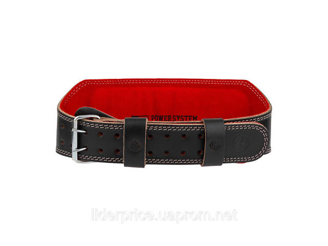 Пояс для важкої атлетики Power System PS-3030 Elite Edition шкіряний Black L, Оригінал! - Фото 3