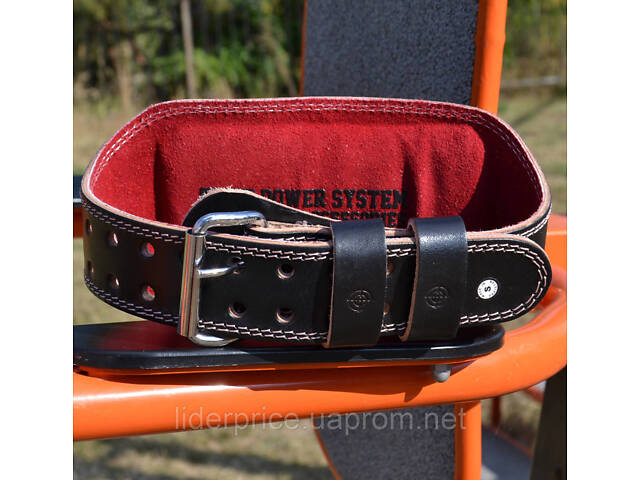 Пояс для важкої атлетики Power System PS-3030 Elite Edition шкіряний Black L, Оригінал! - Фото 8