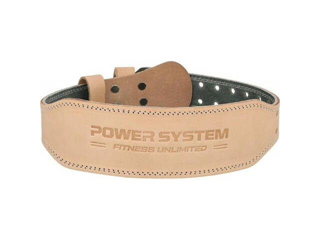 Пояс для важкої атлетики Power System PS-3000 Power Natural шкіряний L - Фото 1