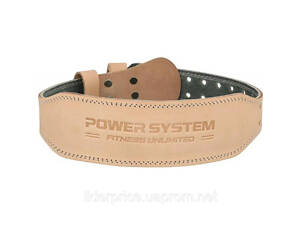 Пояс для важкої атлетики Power System PS-3000 Power Natural шкіряний M, Оригінал!