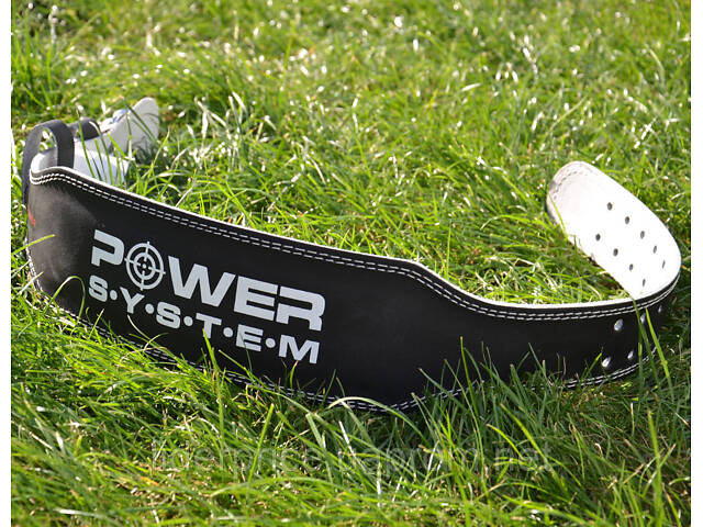 Пояс для тяжелой атлетики Power System PS-3250 Power Basic кожаный Black L, Оригинал! - Фото 5