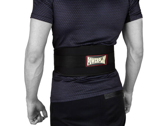 Пояс для важкої атлетики PowerPlay 5535 неопреновий Чорний XL - Фото 5