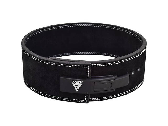 Пояс для важкої атлетики RDX 4 Pro Liver Buckle шкіряний Black Plus XL - Фото 3
