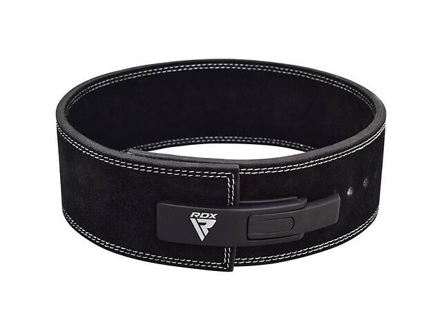 Пояс для важкої атлетики RDX 4 Pro Liver Buckle шкіряний Black Plus XL - Фото 5