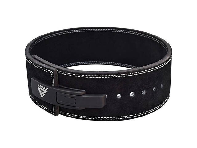 Пояс для важкої атлетики RDX 4 Pro Liver Buckle шкіряний Black Plus XL - Фото 7