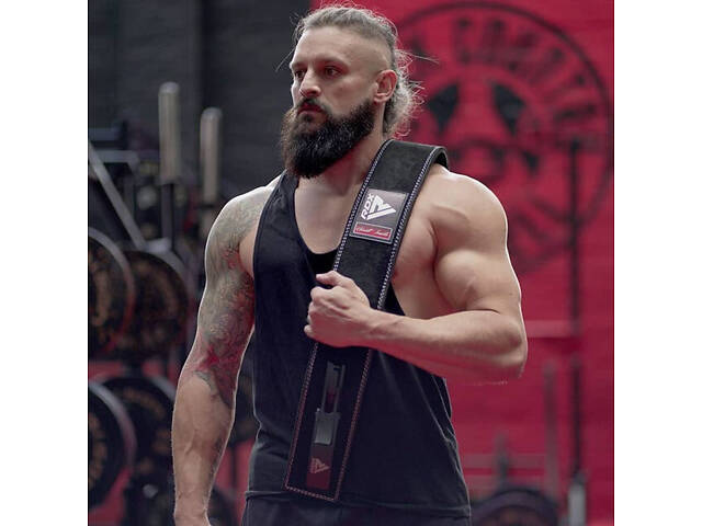 Пояс для важкої атлетики RDX 4 Pro Liver Buckle шкіряний Black Plus XL - Фото 6