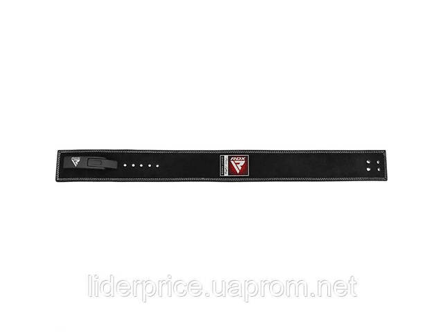 Пояс для важкої атлетики RDX 4 Pro Liver Buckle шкіряний Black Plus M, Оригінал! - Фото 4