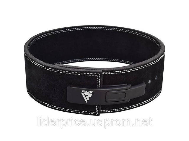 Пояс для важкої атлетики RDX 4 Pro Liver Buckle шкіряний Black Plus M, Оригінал! - Фото 5