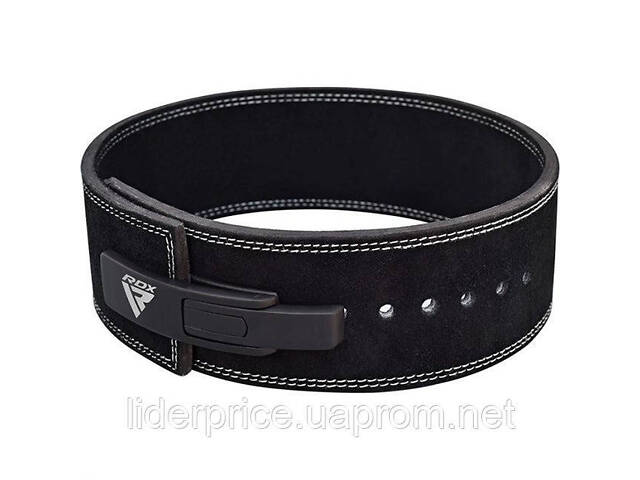 Пояс для важкої атлетики RDX 4 Pro Liver Buckle шкіряний Black Plus M, Оригінал! - Фото 6