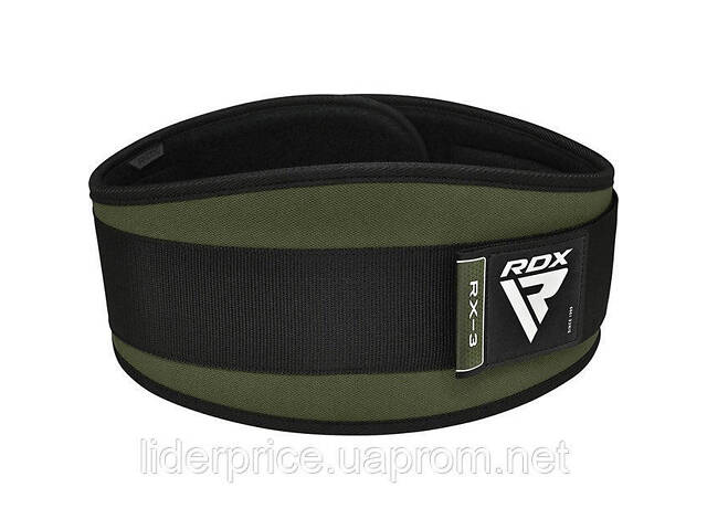 Пояс для важкої атлетики RDX RX3 EVA Curve неопреновий Army Green S, Оригінал! - Фото 2