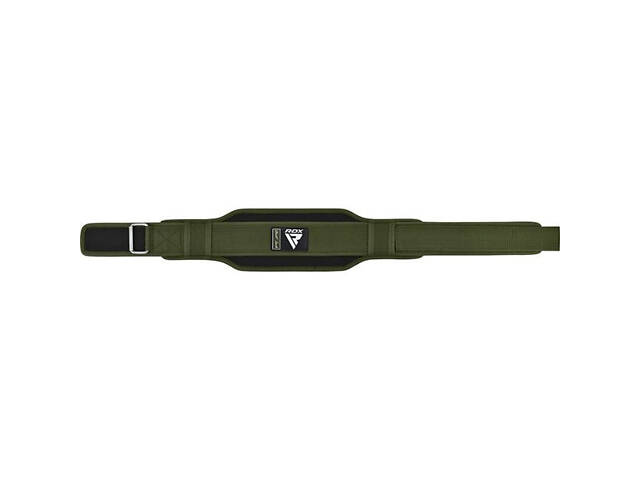 Пояс для важкої атлетики RDX RX5 Double Belt неопреновий Army Green S - Фото 6