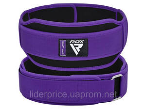 Пояс для важкої атлетики RDX RX5 Double Belt неопреновий Purpel S, Оригінал!