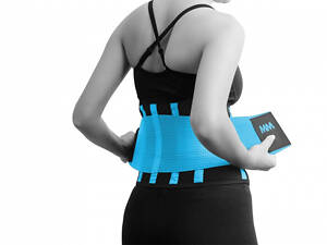 Пояс компресійний MadMax MFA-277 Slimming belt Black/turquoise S