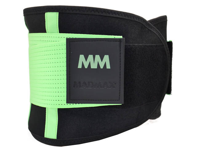 Пояс компресійний MadMax MFA-277 Slimming belt Black/neon green S - Фото 10