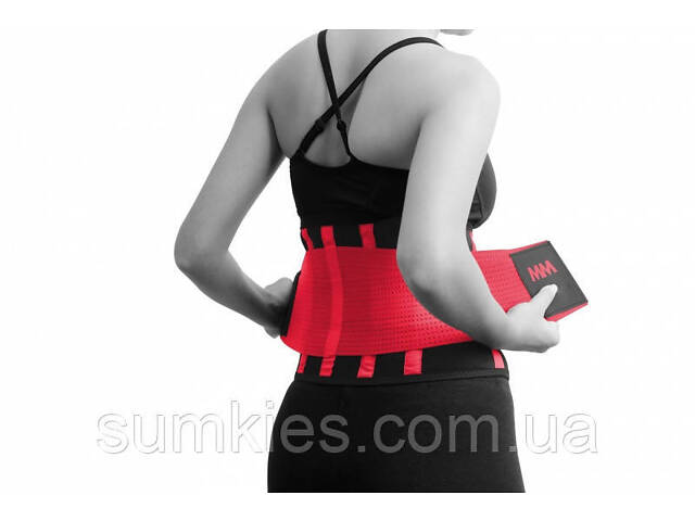 Пояс компресійний MadMax MFA-277 Slimming belt Black/rubine red M