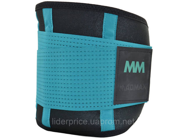 Компрессионный пояс MadMax MFA-277 Slimming belt Black/turquoise S, Оригинал! - Фото 6