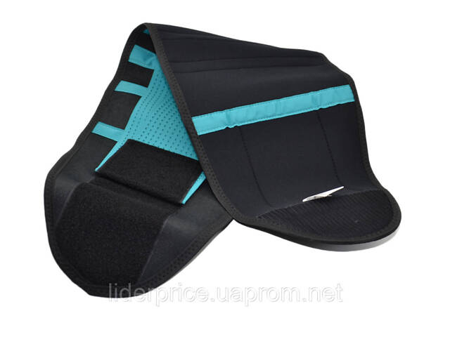 Компрессионный пояс MadMax MFA-277 Slimming belt Black/turquoise S, Оригинал! - Фото 10