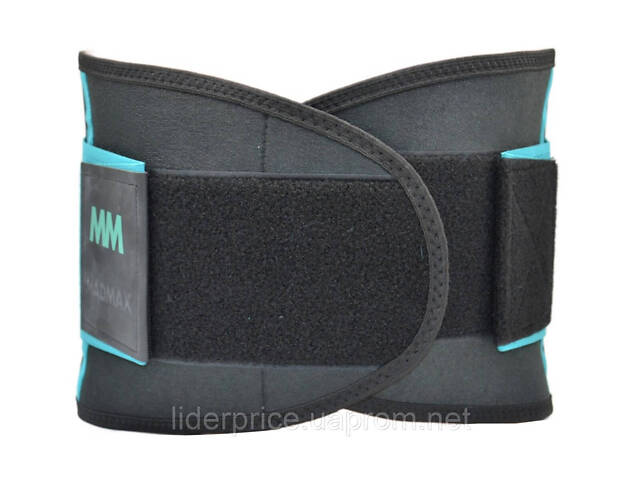 Компрессионный пояс MadMax MFA-277 Slimming belt Black/turquoise S, Оригинал! - Фото 7