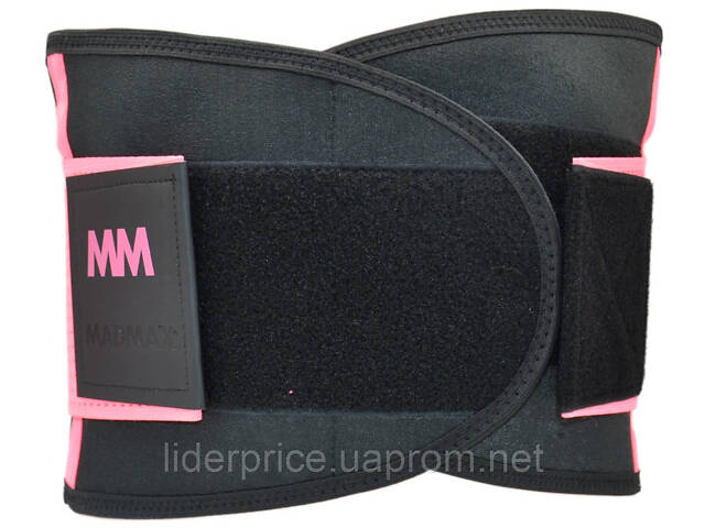 Пояс компресійний MadMax MFA-277 Slimming belt Black/neon pink L , Оригінал! - Фото 9