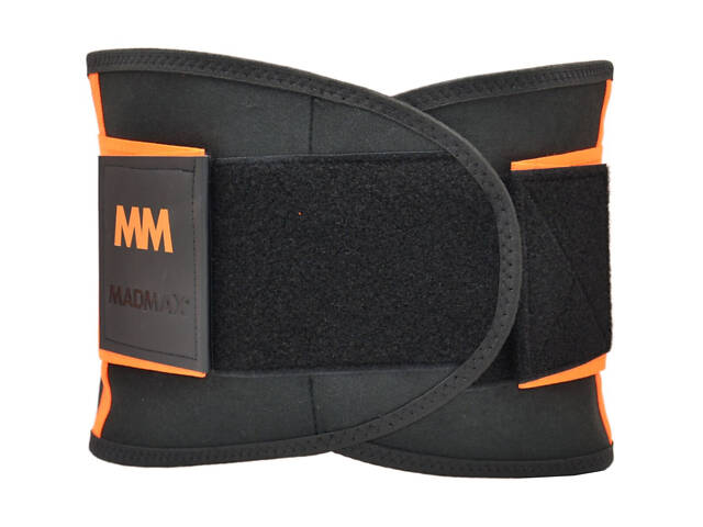 Пояс компресійний MadMax MFA-277 Slimming belt Black/neon orange L - Фото 8