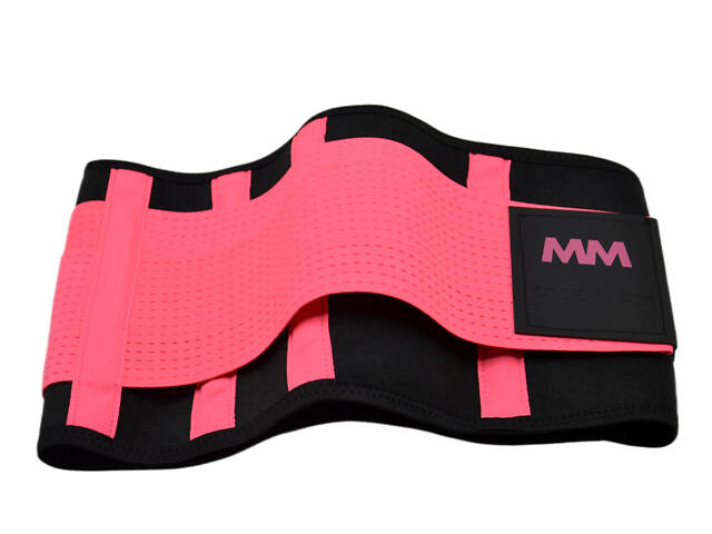 Пояс компресійний MadMax MFA-277 Slimming belt Black/neon pink M - Фото 7