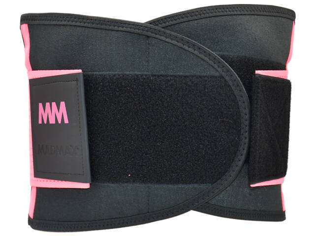 Пояс компресійний MadMax MFA-277 Slimming belt Black/neon pink L - Фото 9