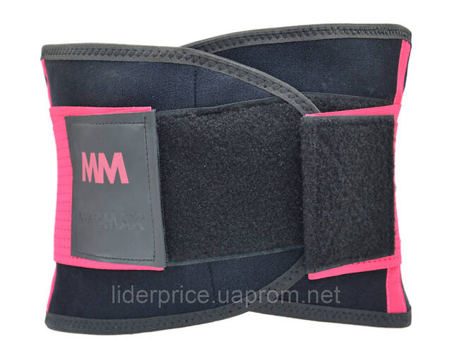 Пояс компресійний MadMax MFA-277 Slimming belt Black/rubine red L, Оригінал! - Фото 4