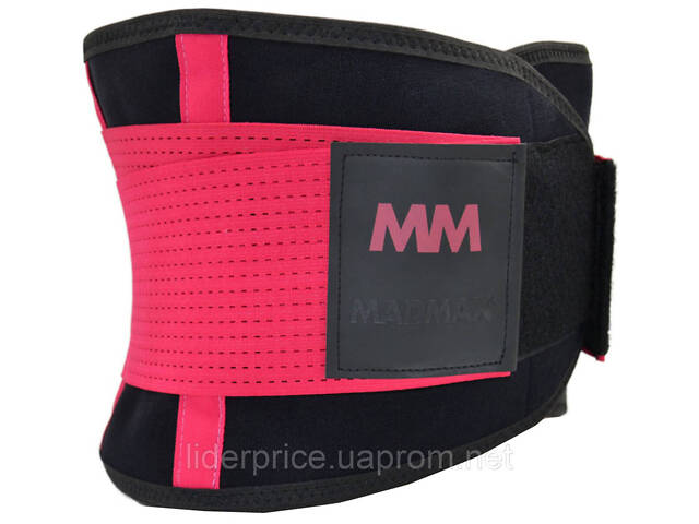 Пояс компресійний MadMax MFA-277 Slimming belt Black/rubine red L, Оригінал! - Фото 7
