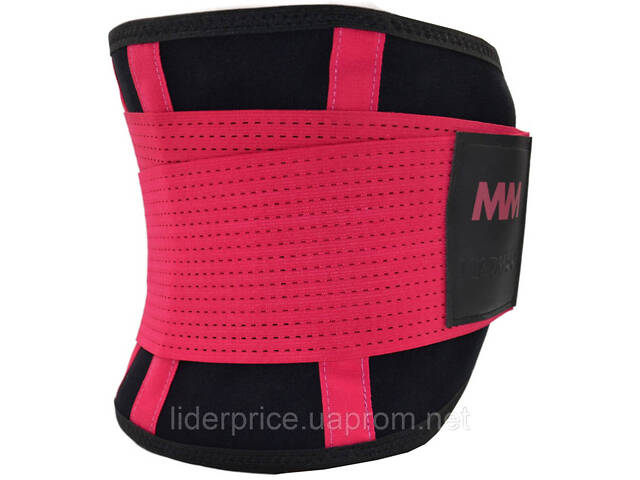 Пояс компресійний MadMax MFA-277 Slimming belt Black/rubine red L, Оригінал! - Фото 2