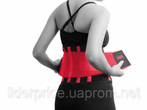 Пояс компресійний MadMax MFA-277 Slimming belt Black/rubine red M, Оригінал!