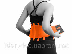 Пояс компресійний MadMax MFA-277 Slimming belt Black/neon orange S, Оригінал!
