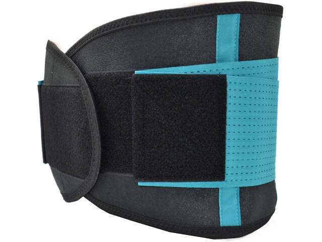 Пояс компресійний MadMax MFA-277 Slimming belt Black/turquoise M - Фото 7