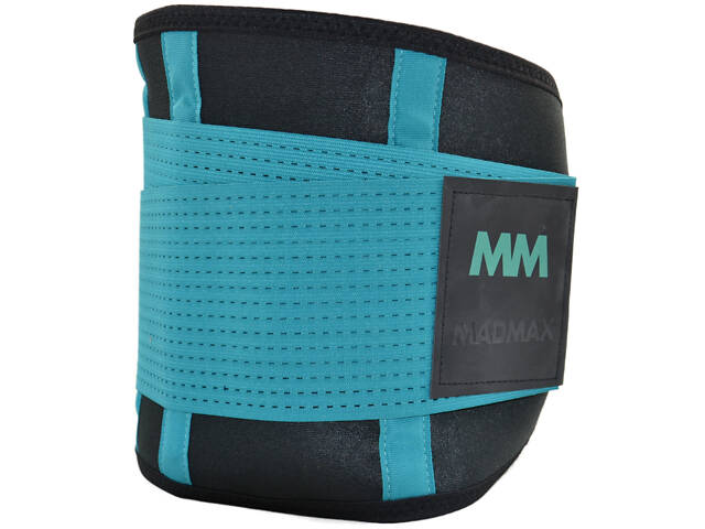 Пояс компресійний MadMax MFA-277 Slimming belt Black/turquoise M - Фото 5