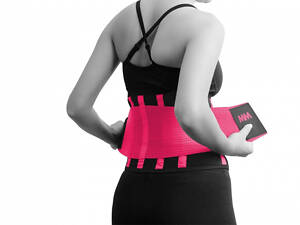 Пояс компресійний MadMax MFA-277 Slimming belt Black/neon pink S