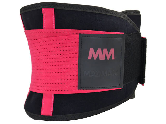Пояс компресійний MadMax MFA-277 Slimming belt Black/rubine red S - Фото 4