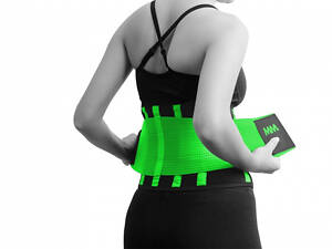 Пояс компресійний MadMax MFA-277 Slimming belt Black/neon green L