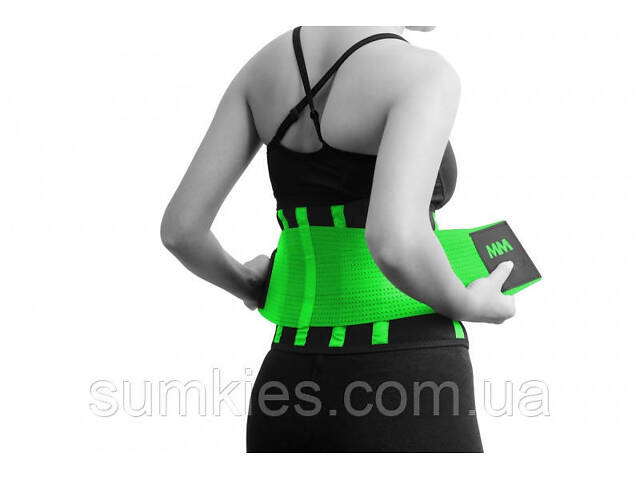 Пояс компресійний MadMax MFA-277 Slimming belt Black/neon green S - Фото 1