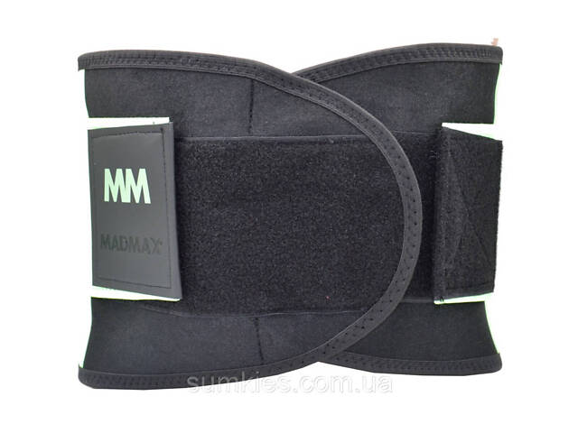 Пояс компресійний MadMax MFA-277 Slimming belt Black/neon green S - Фото 10