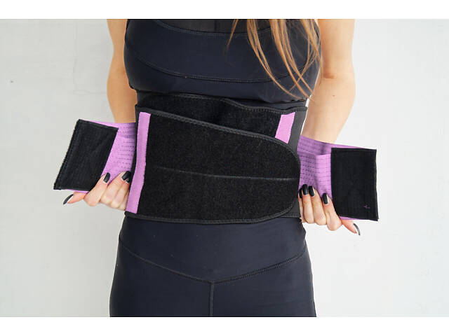 Пояс-корсет для підтримки спини Power System PS-6031 Waist Shaper Pink S/M - Фото 5