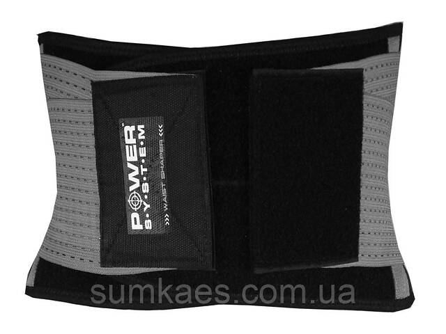 Пояс-корсет для підтримки спини Power System PS-6031 Waist Shaper Grey L/XL - Фото 2
