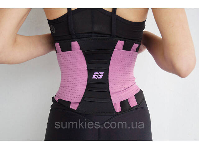 Пояс-корсет для підтримки спини Power System PS-6031 Waist Shaper Pink L/XL - Фото 3